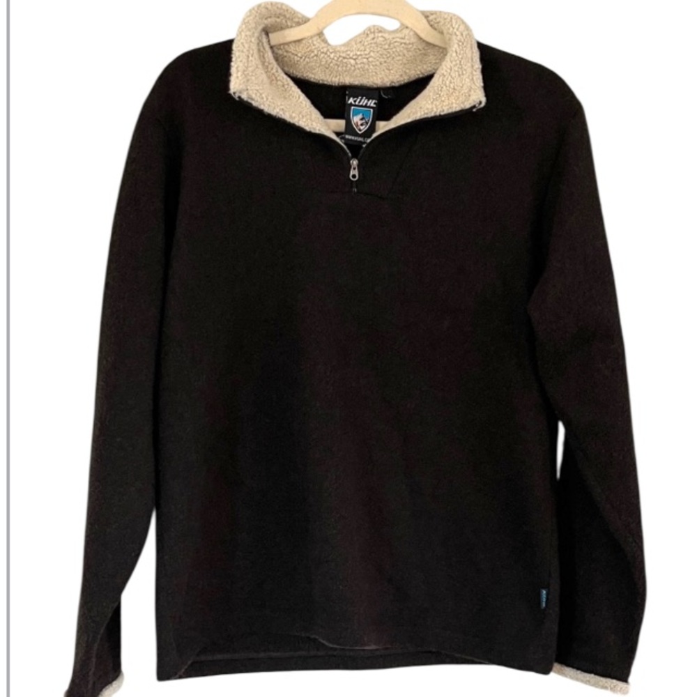 Kuhl Alfpaca 1/4 Zip Pullover Sz Large Brown